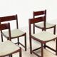 Ensemble de six chaises de salle à manger italiennes