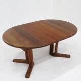 Vintage Dyrlund Danish round dining table teak