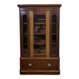 19th-century English mahogany library