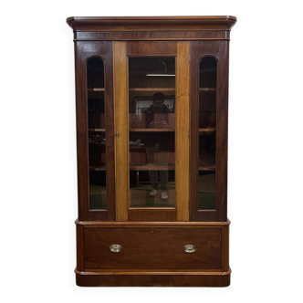 19th-century English mahogany library