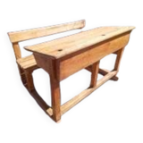 Old double school desk