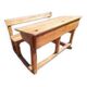 Old double school desk