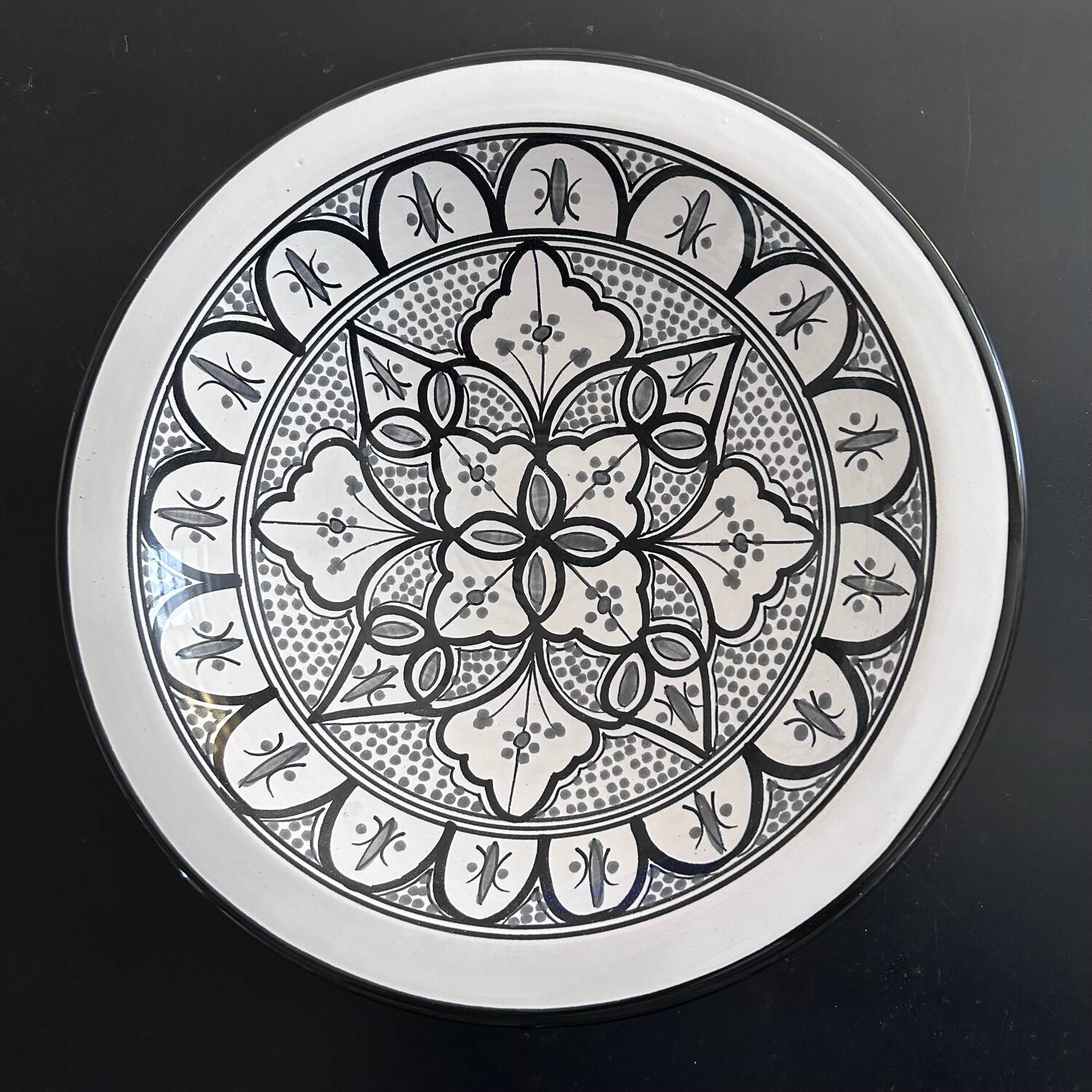 Large oriental hollow dish