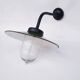 Antique outdoor lamp in enamelled sheet metal
