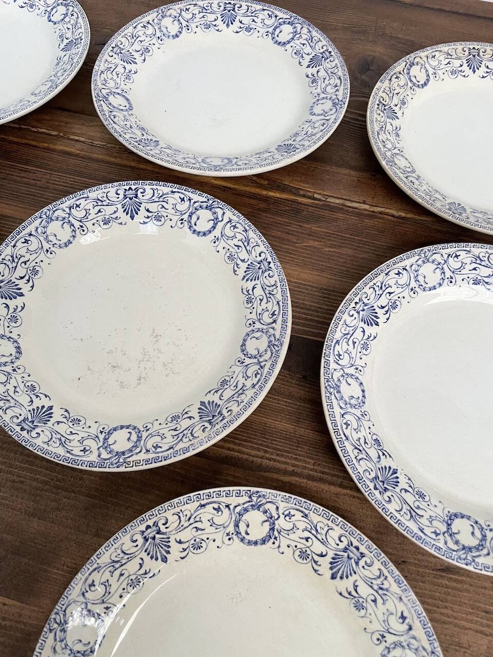 Set of 23 pieces of Marie Louise ironstone service