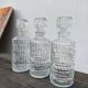 Vintage glass bottles flasks