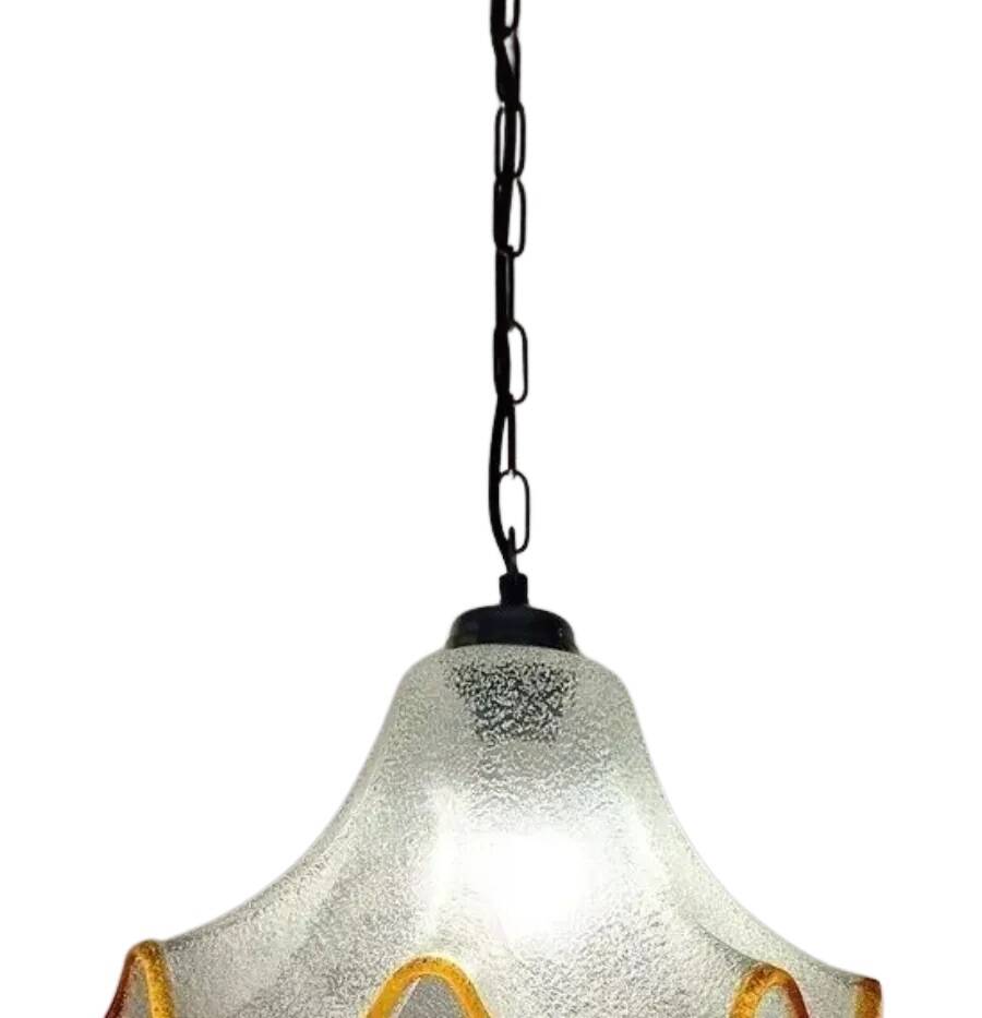 Murano Glass Ceiling Light by Eglo Leuchten (1970s)