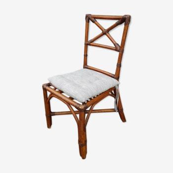 Chaise en rotin vintage