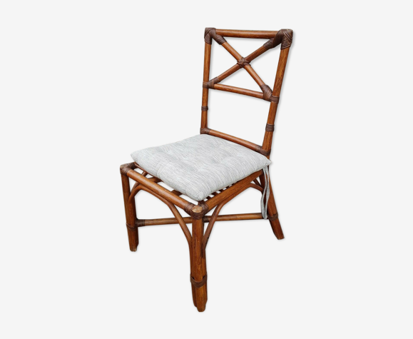Chaise en rotin vintage