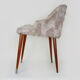 Pair of chairs moumoute wooden compass legs year 60