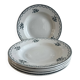 Set of 6 antique deep plates — Céranord pottery, model
