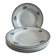 Set of 6 antique deep plates — Céranord pottery, model