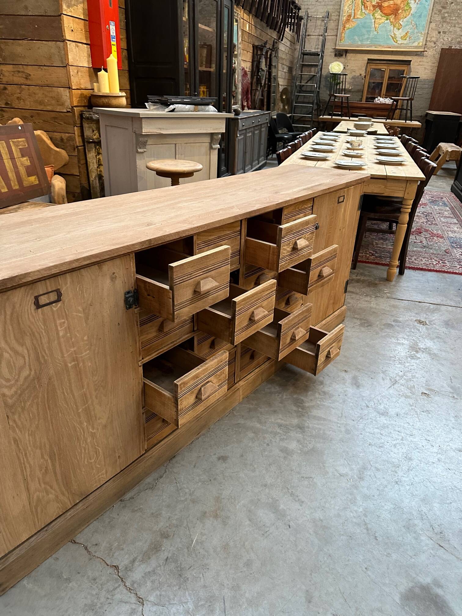 Solid oak professional furniture