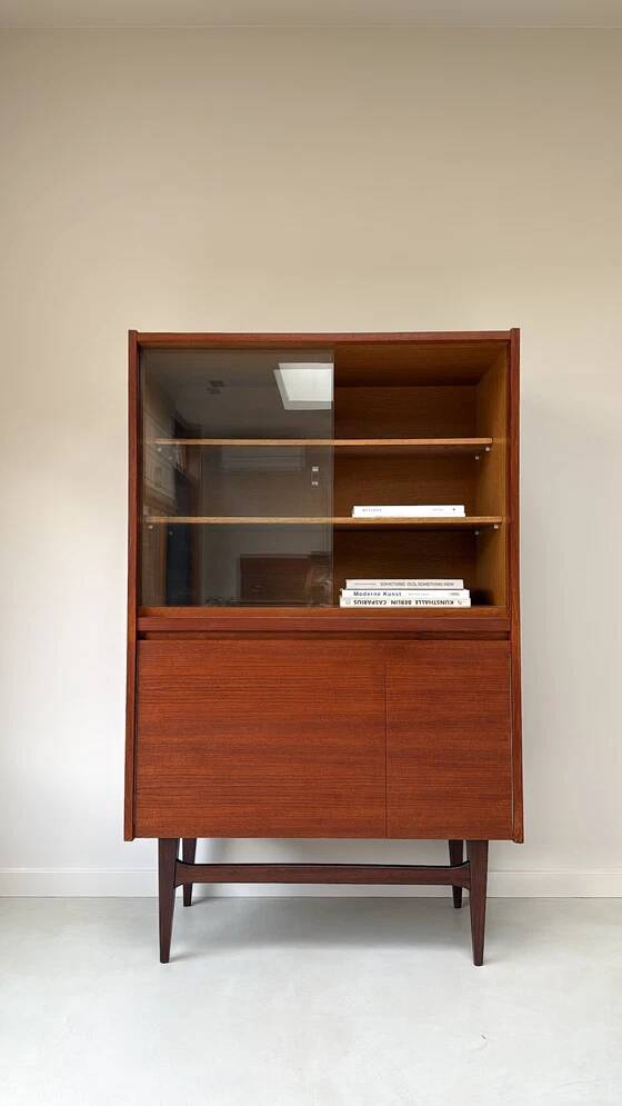 Vintage wooden display cabinet