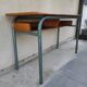 Hitler style 1960 double school desk with locker