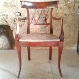 English colonial armchair in mahogany