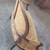 Louis XVI style sofa bench carved