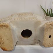 Porte plante éléphant en céramique vintage