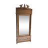 Armoire vestiaire en pin avec miroir des années 1900