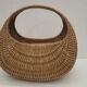 Gondola basket of the 60s in quality woven wicker