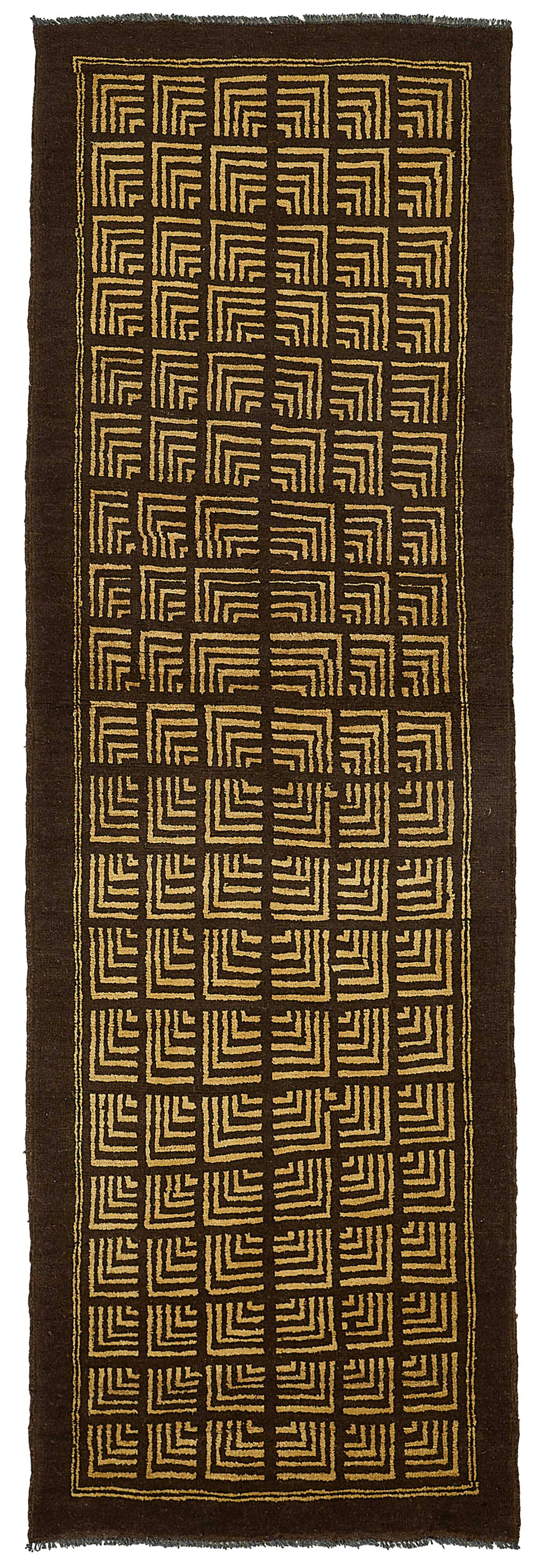 Turkish Handknotted Wool Oushak Rug 73 cm x 232 cm