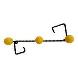 Twisted metal coat hook