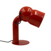 Elio Martinelli, mod. 2135 Robot red table lamp, Martinelli Luce Italy 1966