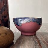 Arts cerams Grand feu enameled ceramic bowl, Saint Armand 1960