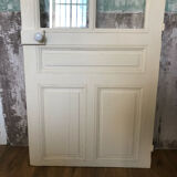 Old wooden glass door