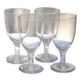 Old glasses in blown glass 19th