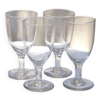 Old glasses in blown glass 19th