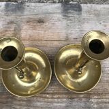 Pair of 19th century push candlesticks