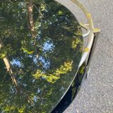 Strind Scandinavian coffee table in black glass by Ehlen Johansson for Ikea