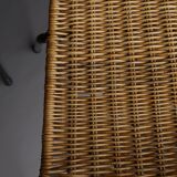 Mid-Century Wicker Chairs by Gian Franco Legler, 1950s. Set of 4