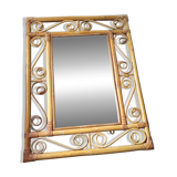 Vintage bamboo mirror