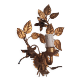 Gold metal wall light