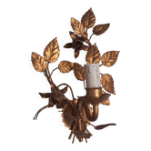 Gold metal wall light