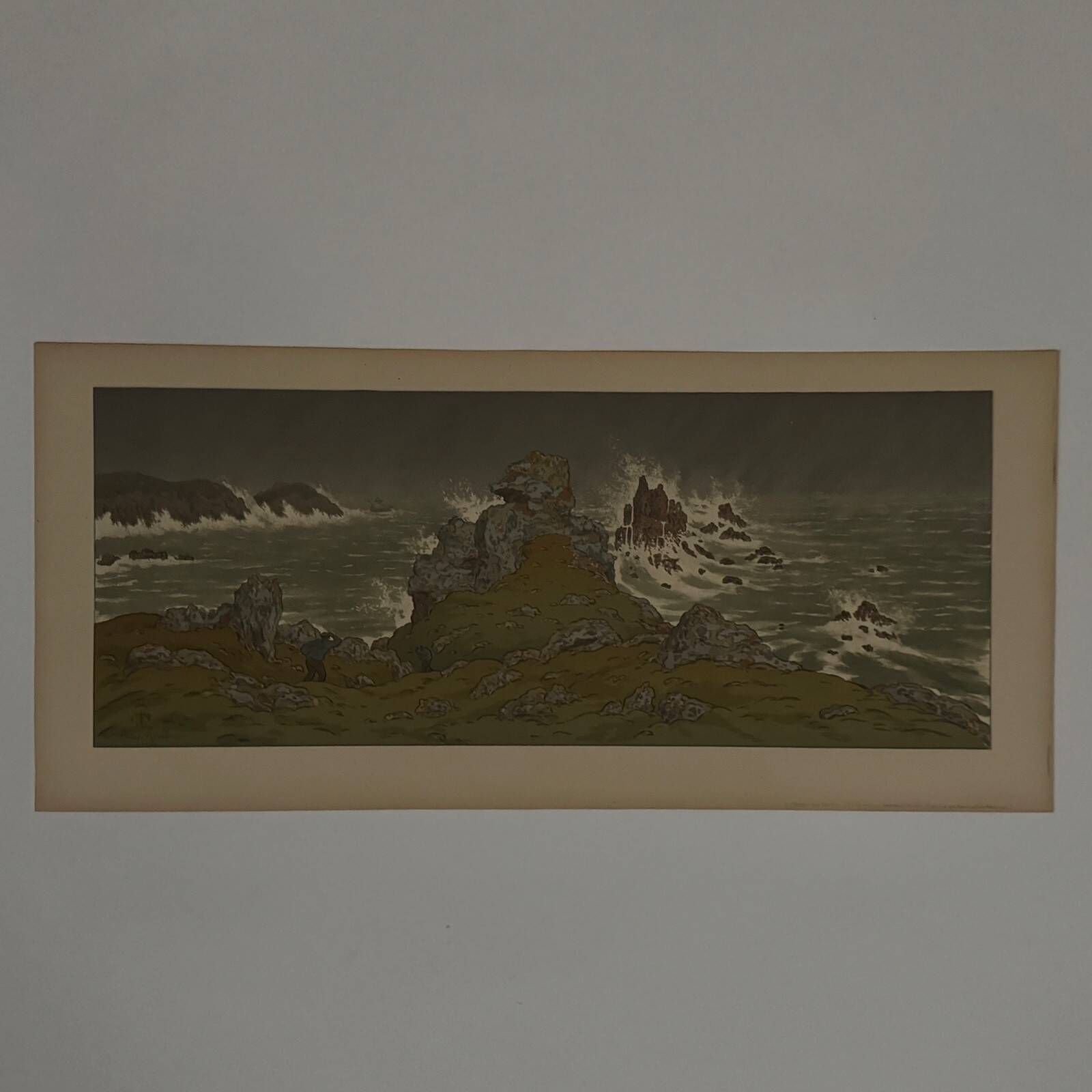 Lithograph by Henri Rivière The Fairyland of Hours - The Storm