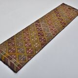Turkish Handwoven Antique Kilim 3402