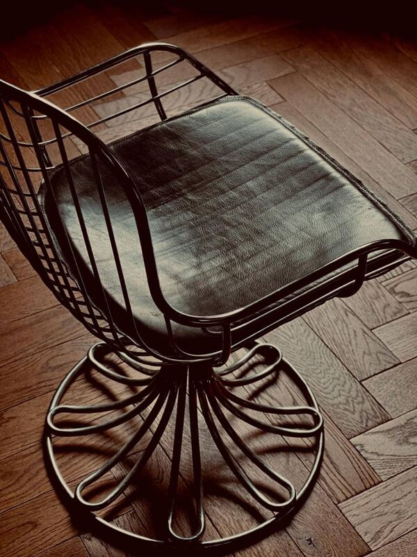 Ensemble table et 4 chaises gastone rinaldi  vintage années 70