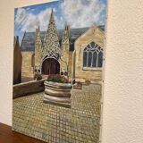 Tableau Eglise de Pont-Croix en Bretagne