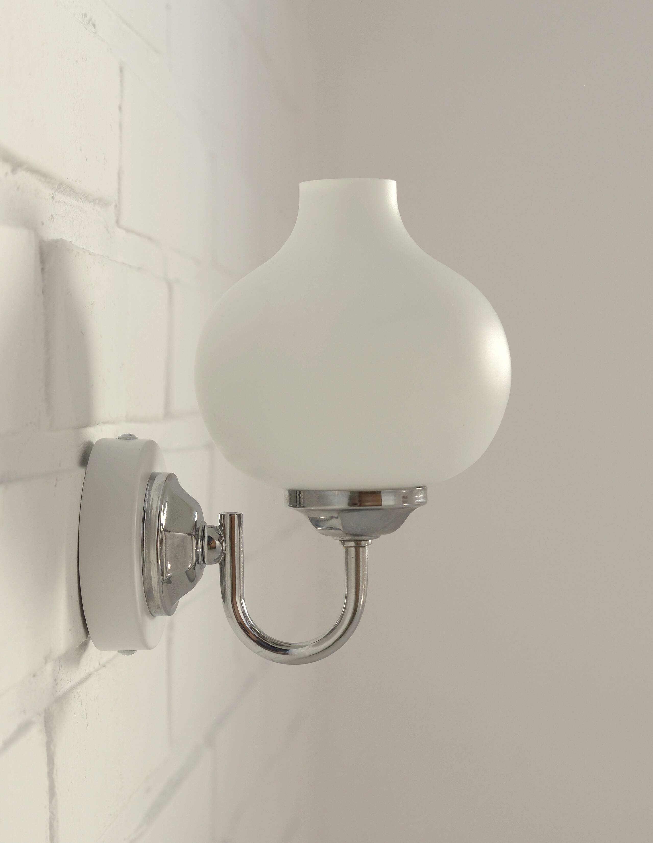 Set of 2 Vintage Wall Lamps: Mid Century Modern Sconces, Yugoslavia 1970's