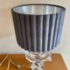 Lamp signed Daum France in crystal.