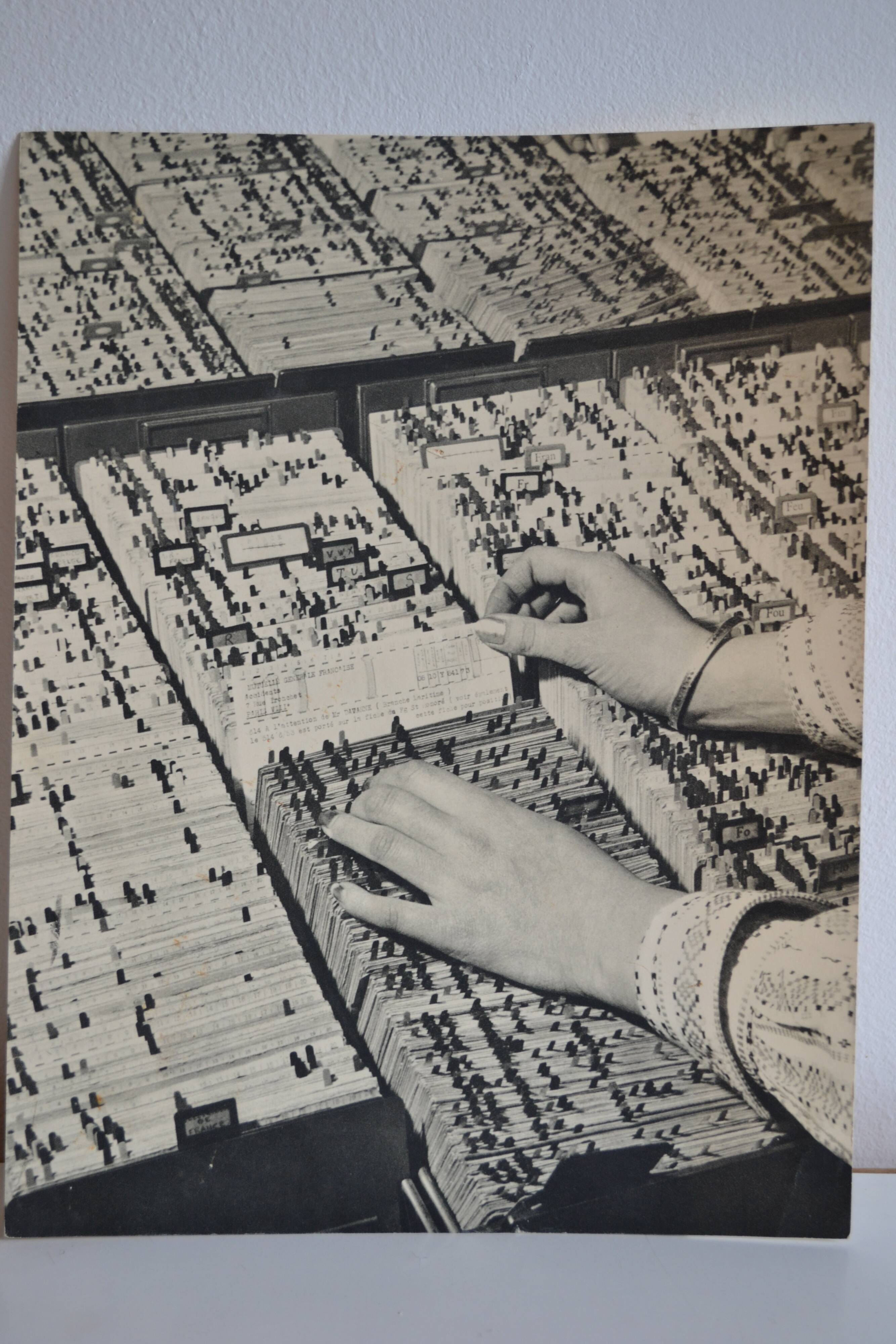 Anonymous silver photo files circa 1950
