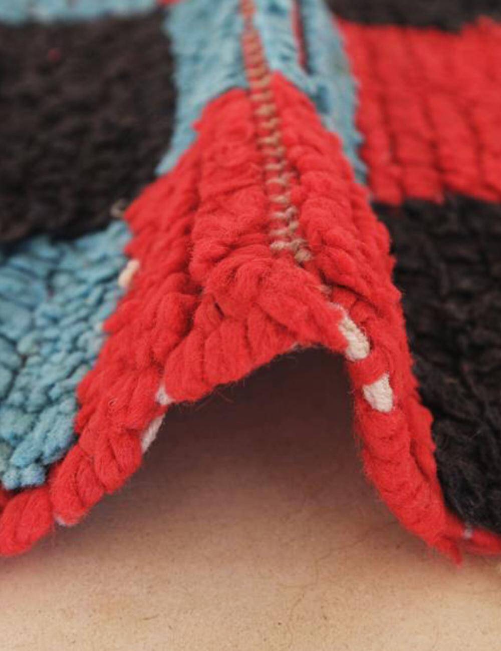 Moroccan Checkerboard Rug - 225 x 148 cm