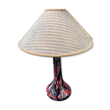 Ceramic lamp vintage and Japanese Lampshade