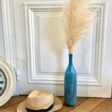 Signed stoneware soliflore bottle vase