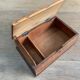 Ancient wooden storage box