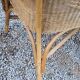 Pair of armchairs and bench in rattan and bamboo from the 60s/70s
