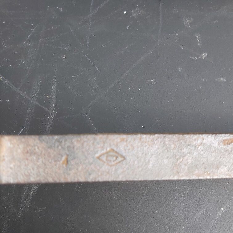 Pair of old bronze channels